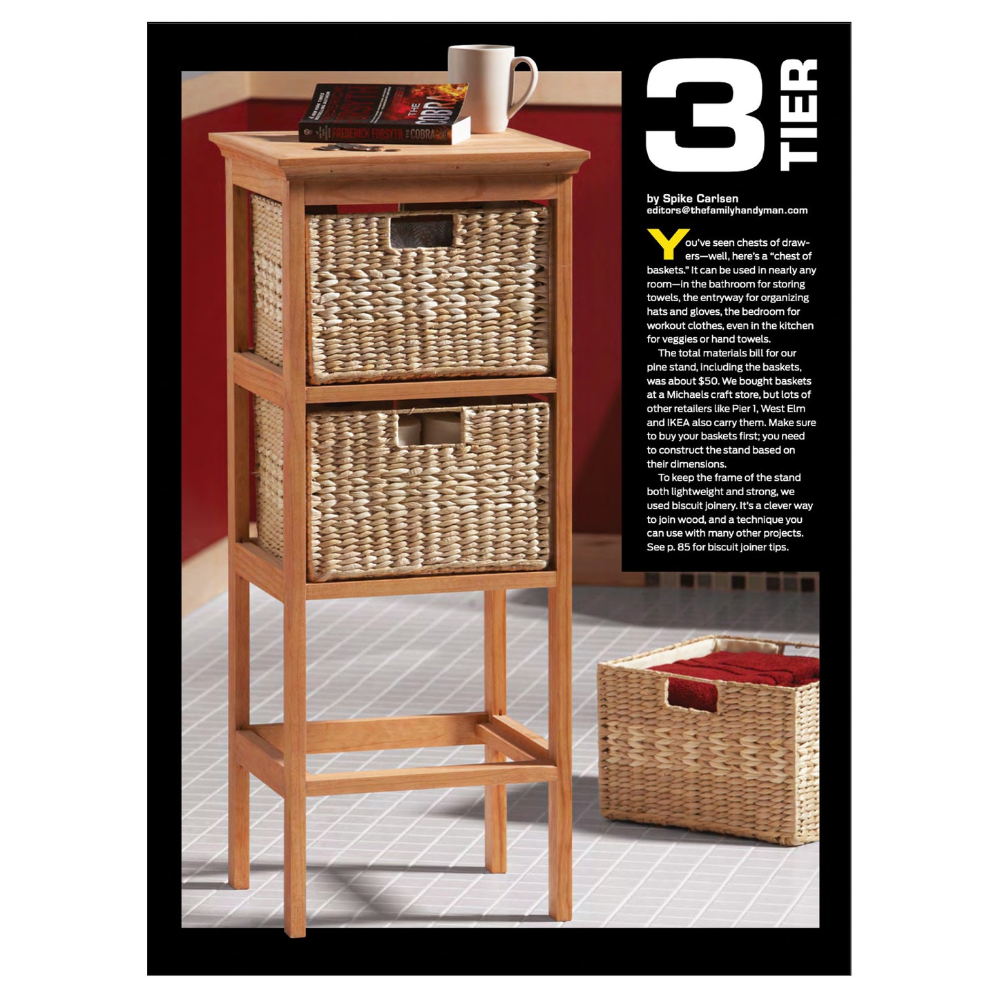 3 Tier Basket Stand