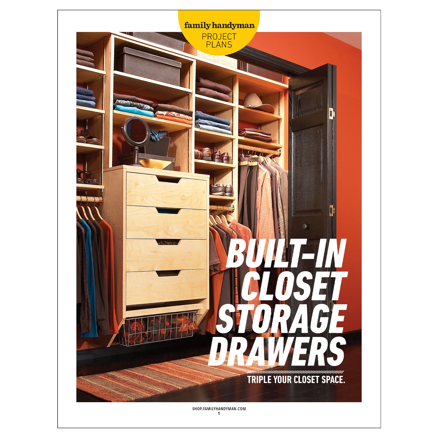 Built-In Closet Storage Drawers