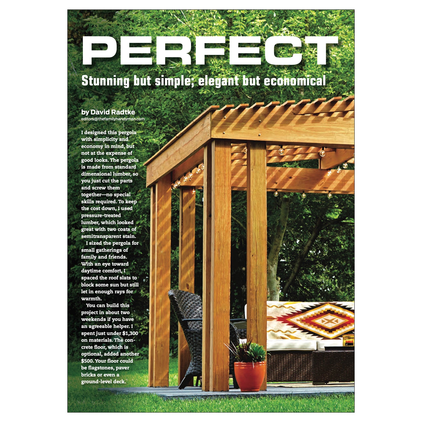 Simple Stunning Pergola