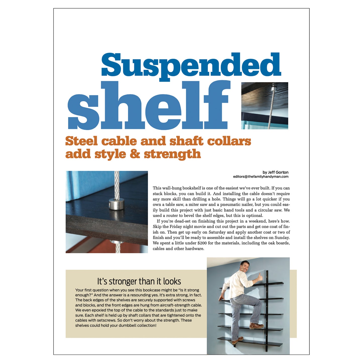 Suspended Bookshelves
