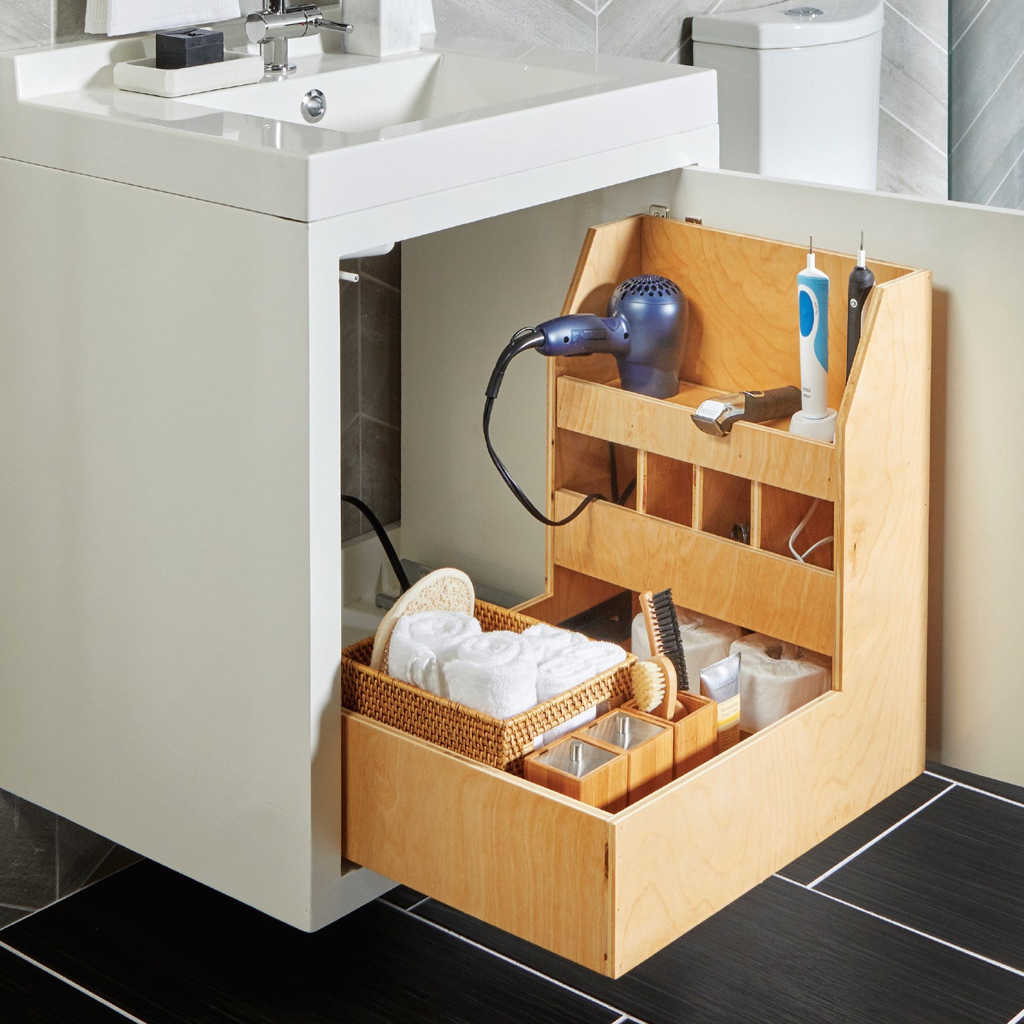 Bathrom Storage/ Power