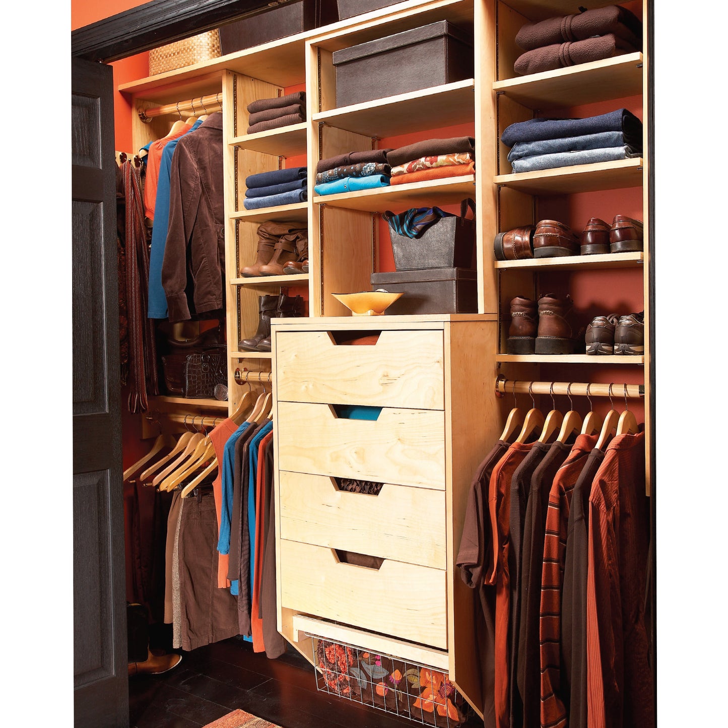 Built-In Closet Storage Drawers
