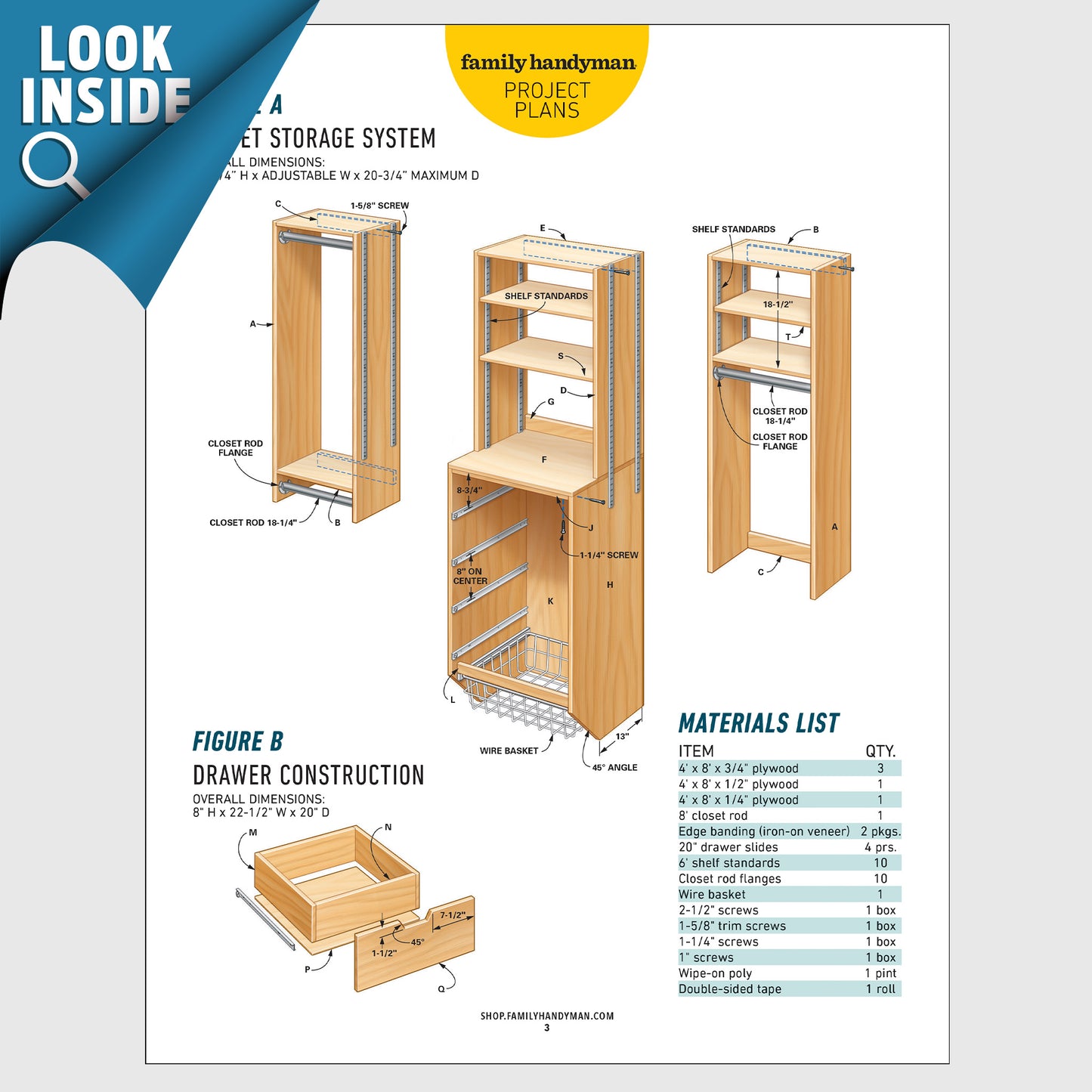 Built-In Closet Storage Drawers
