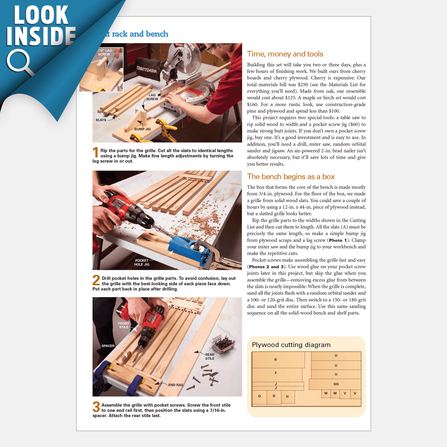 Coat Rack Storage Bench - Family Handyman Shop