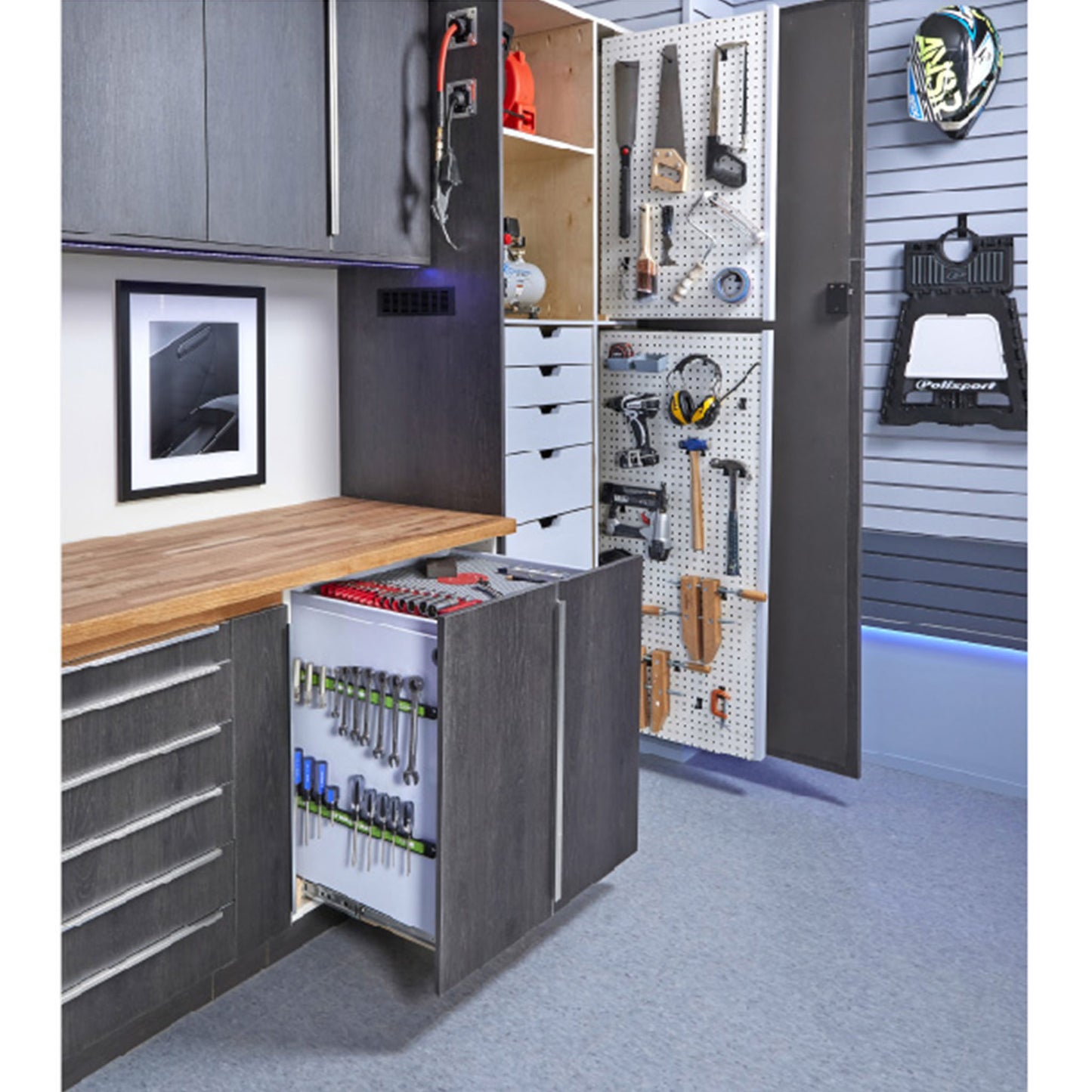 Garage Cabinet Organizer