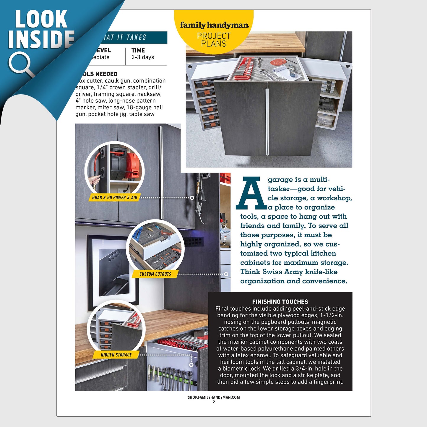 Garage Cabinet Organizer