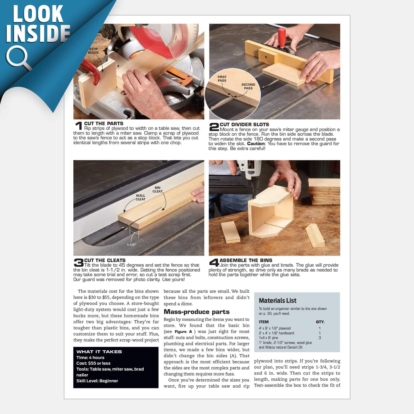 Hardware Organizer - Family Handyman Shop