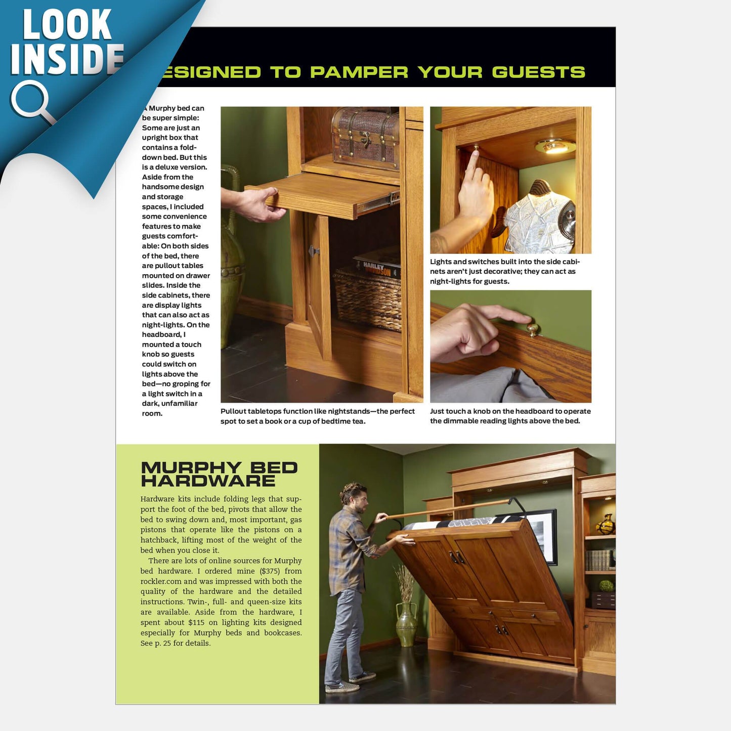 Murphy Bed & Bookcase - Family Handyman Shop