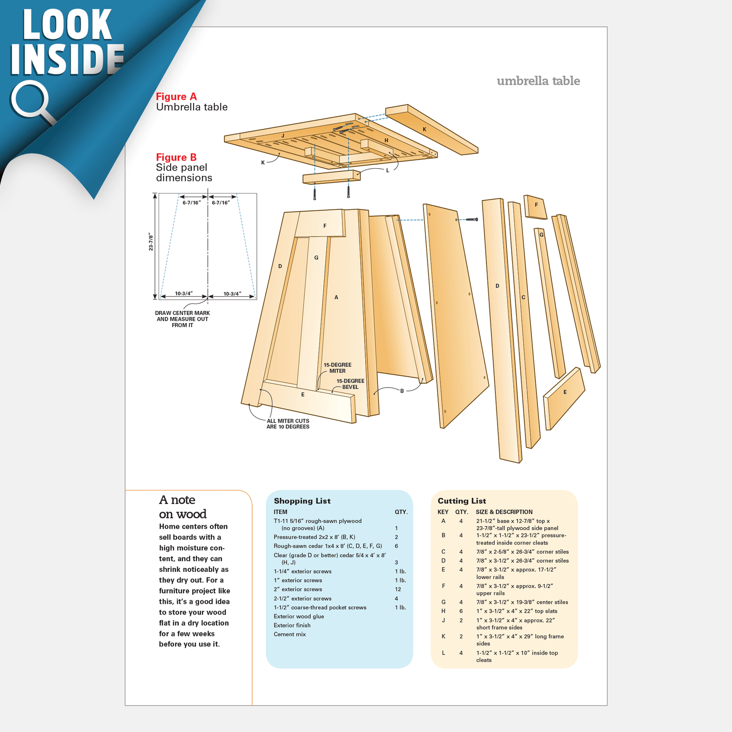 Patio Umbrella Stand Table - Family Handyman Shop