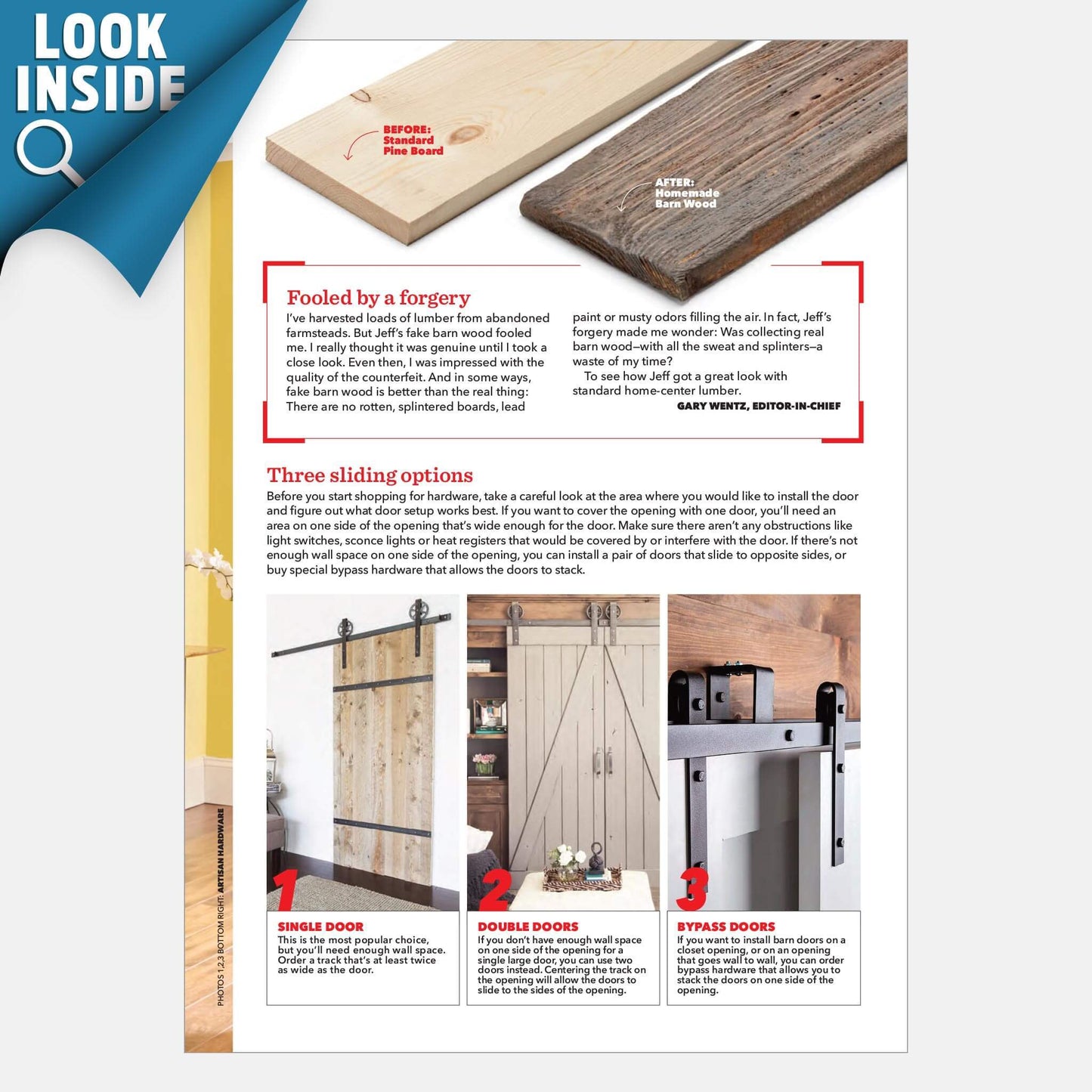 Rustic Barn Door - Family Handyman Shop