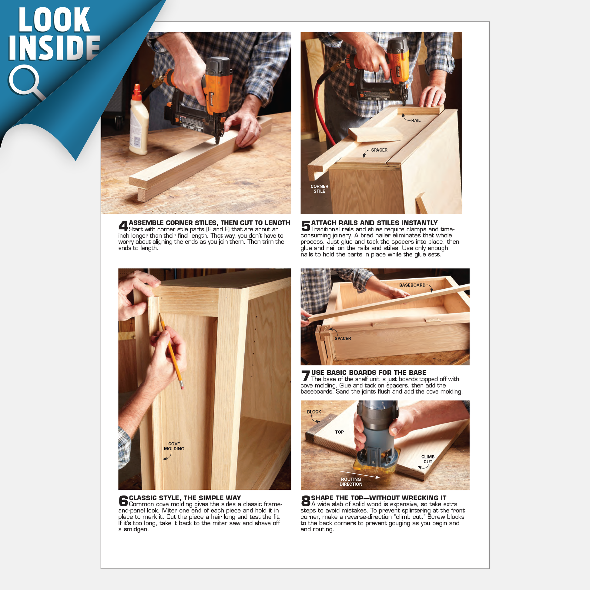 Shortcut Bookshelf - Family Handyman Shop
