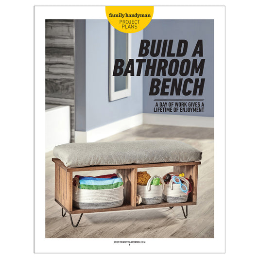 Build A Bathroom Bench