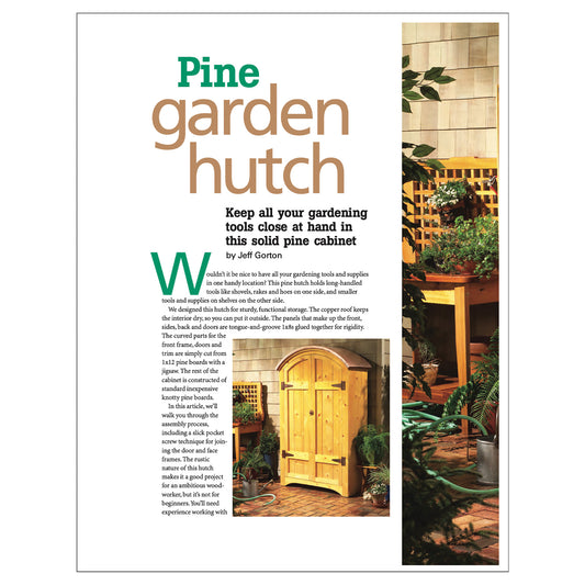 Pine Garden Hutch