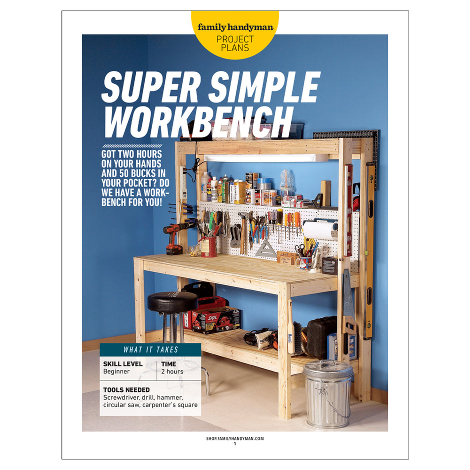 ALL PROJECT PLANS – Family Handyman Shop
