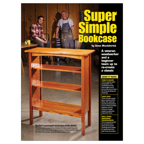 Simple Craftsman Bookshelf | Shop Family Handyman – Family Handyman Shop