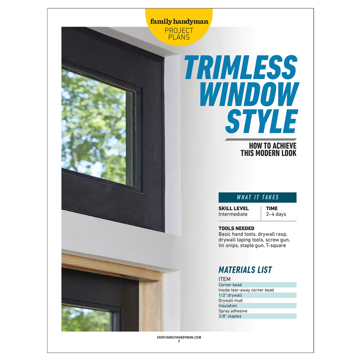 Zeeker Rimless Window How to Achieve the Trimless Window Style – Family Handyman Shop