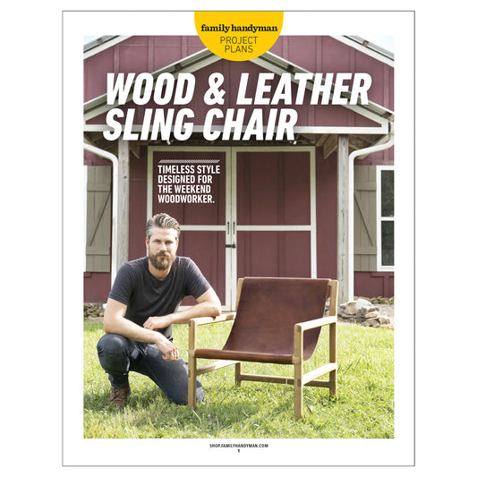 Wood & Leather Sling Chair