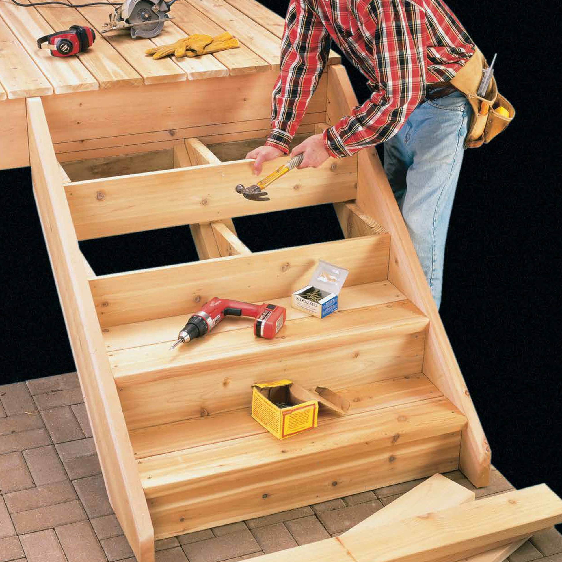 Building Deck Stairs And Steps Methods And Materials For An Outdoor