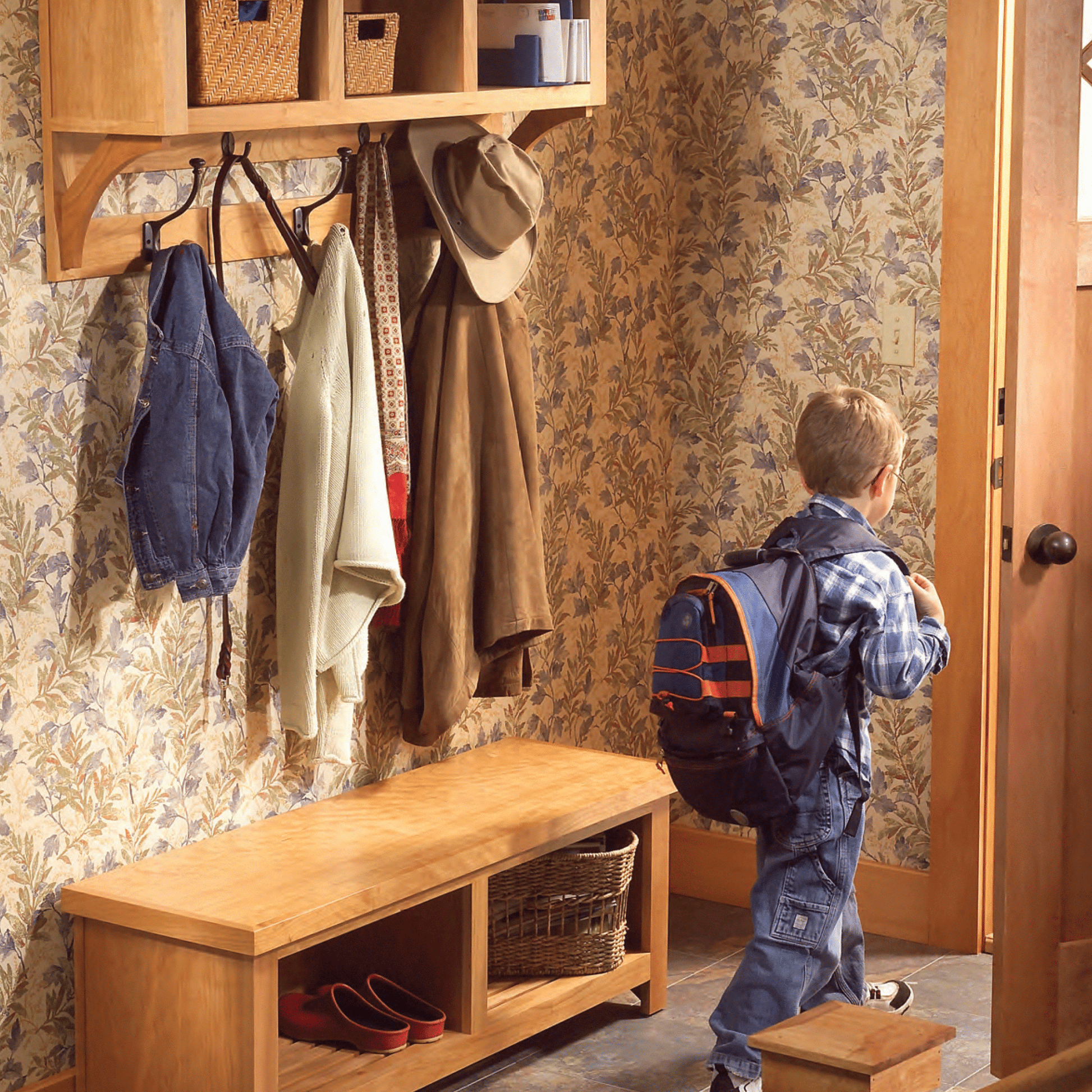 Coat Rack Storage Bench - Family Handyman Shop