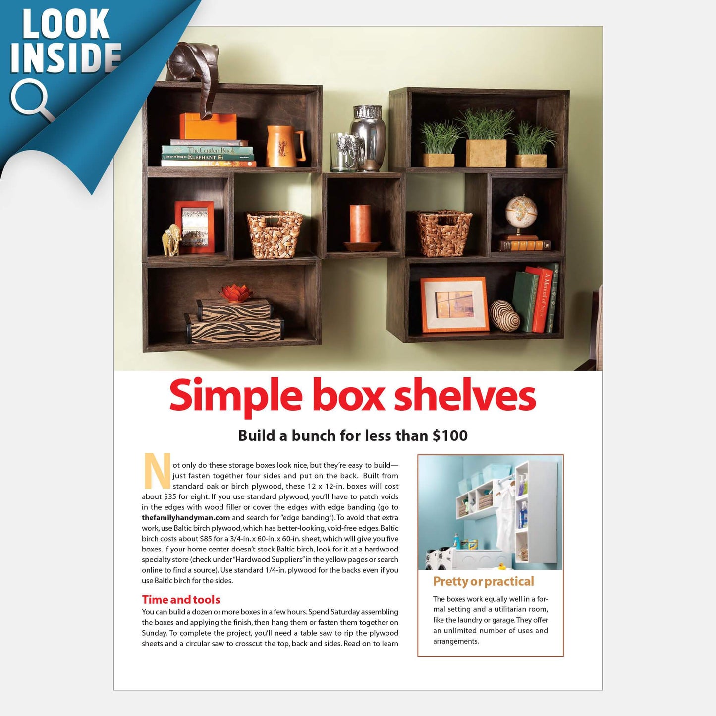 Simple Box Shelves - Family Handyman Shop